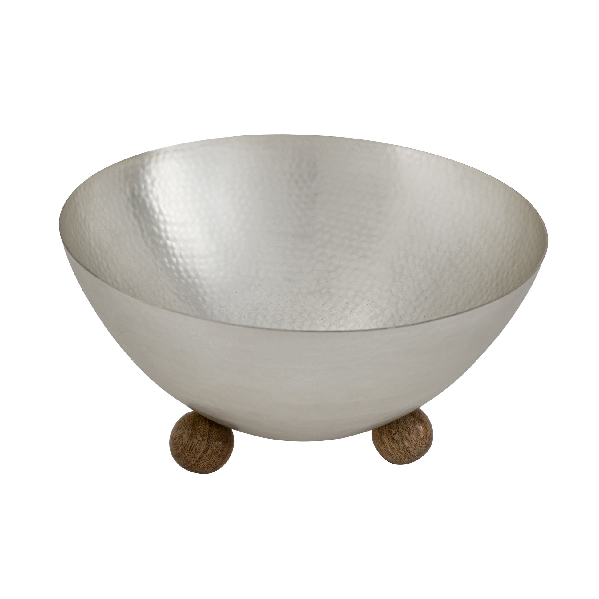 Wiallen Hammered Silver Footed Salad Bowl - Wiallen Official Collection