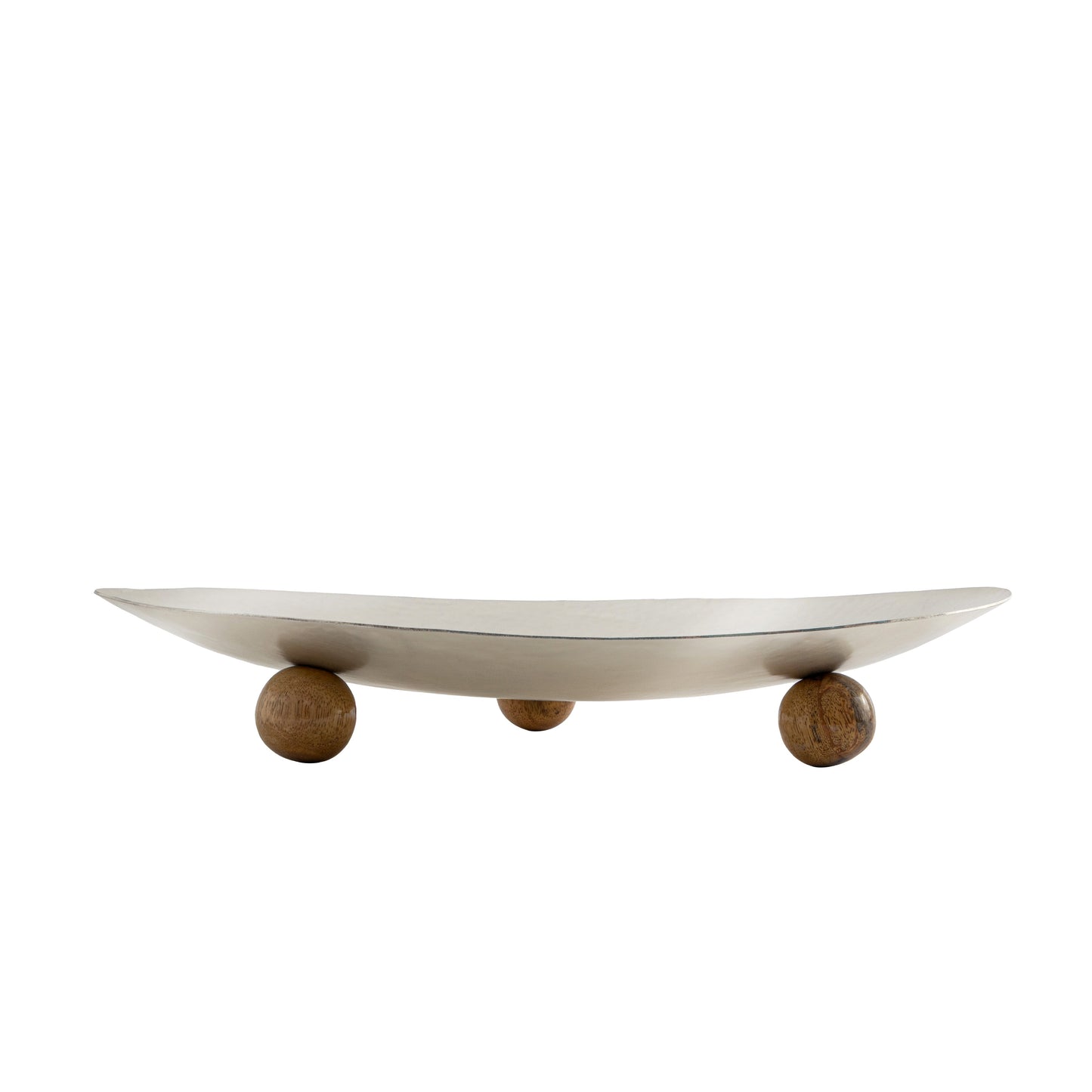 Wiallen Hammered Silver Small Footed Oval Platter - Wiallen Official Collection